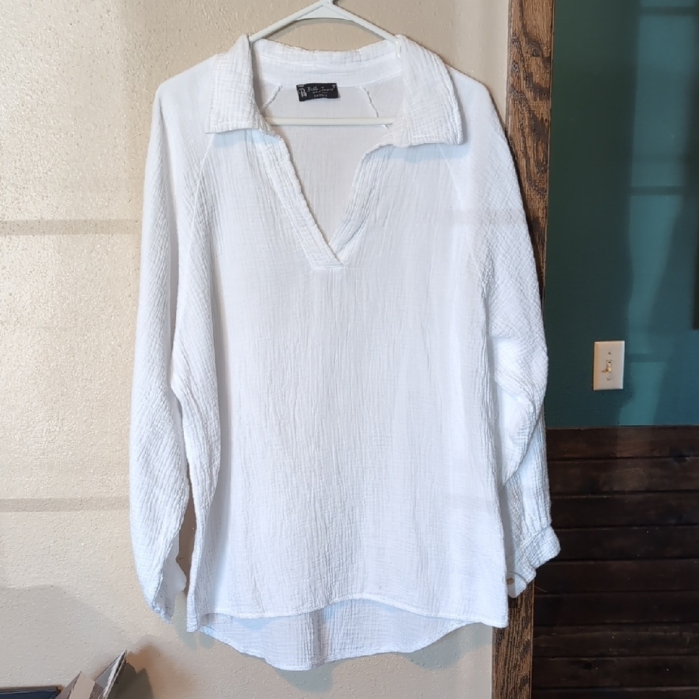Bella Amore Muslin Cotton Long Sleeve Blouse